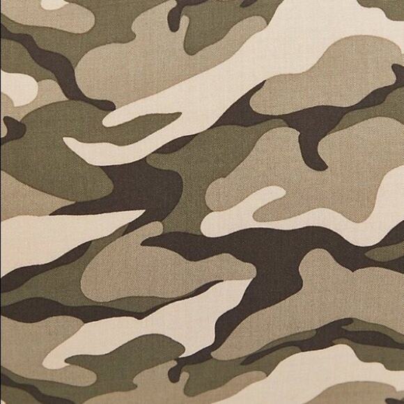 Torrid Sleeveless Zip-Front Shirt Dress - Stretch Challis Camo 2X NWT - Picture 7 of 8